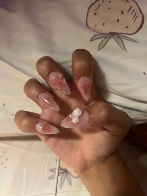 Douyin Nails On Brown Skin, Doyeon Nails, Black Nails Douyin, Asian Nails Korea, Pink Douyin Nails, Red Douyin Nails, Black Douyin Nails, Douyin Nails Almond, Nail Inspo Korean