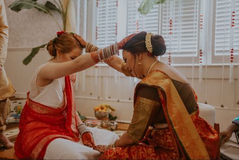 Telugu Indian American Fusion Lesbian Wedding Indian American, Lesbian Wedding, Wedding Inspo, Indian Wedding, Actresses, Fan, Tattoos, Art