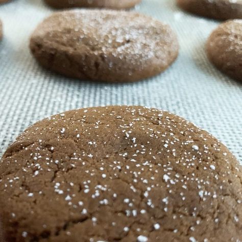 Old Virginia Gingerbread cookies are adapted from Williamsburg, VA. These are perfectly spicy and easy enough to roll and cut or just pinch off into balls that baked wonderfully round and delicious. Williamsburg Gingerbread Cookies, Russian Tea Cakes Recipe, Old Fashioned Molasses Cookies, Colonial Recipe, Molasses Cookies Recipe, Gingerbread Dough, Russian Tea Cake, Soft Gingerbread Cookies, Tea Cakes Recipes