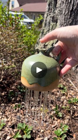 Watering Bell, Music Garden, Water Time, Sounds Of Nature, Ceramics Pottery, Rain Shower, Clay Pottery, Clay Creations, Feel Like