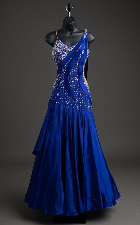 Ballroom Dress Gowns, Smooth Ballroom Dress, Smooth Dance Dresses, Ballroom Dress Inspiration, Ballroom Dancing Dresses Latin, Smooth Dance, Skating Costume, Ball Dance, Ballroom Gowns