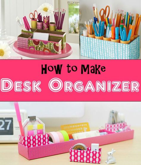 Keep your things in order and in one place with DIY desk organizer. Avoid misplacing your stuff and keep your desk neat.. November Projects, Diy Desktop Organizer, Oreo Ball, Diy Desk Organizer, Cardboard Construction, Desk Organization Diy, Homesteading Diy, Box Crafts, Organizer Diy