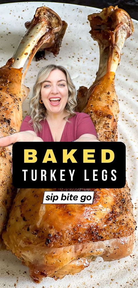 Super Moist Turkey, Turkey Legs In Oven, Oven Turkey Recipes, Easy Baked Turkey, Turkey Leg Recipe, Baked Turkey Legs, Cooking A Frozen Turkey, Reheat Turkey, Roasted Turkey Legs