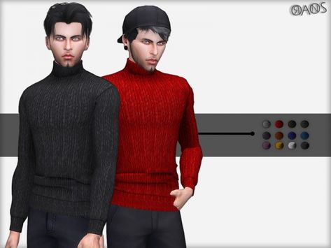 Clothing: Turtleneck Sweater by OranosTR from The Sims Resource • Sims 4 Downloads Black Turtle Neck, Mens Turtleneck, Sims 4 Downloads, Sims 4 Update, Sims Community, Sims 4 Cc, Maxis Match, The Sims Resource, Sims 4 Mods