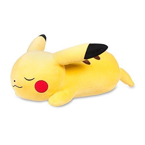 Sleeping Pikachu Poké Plush (Jumbo Size) - 17" Pikachu Pillow, Pokemon Bedroom, Pikachu Plush, Pillow Plush, Small Pillow, Pokemon Center, Toyama, Kawaii Plush, Kawaii Plushies