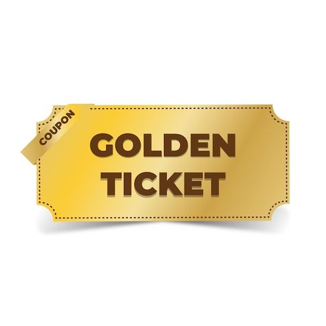 Golden Ticket, Color Dorado, Stock Images, Portfolio, Stock Photos, For Sale, Color