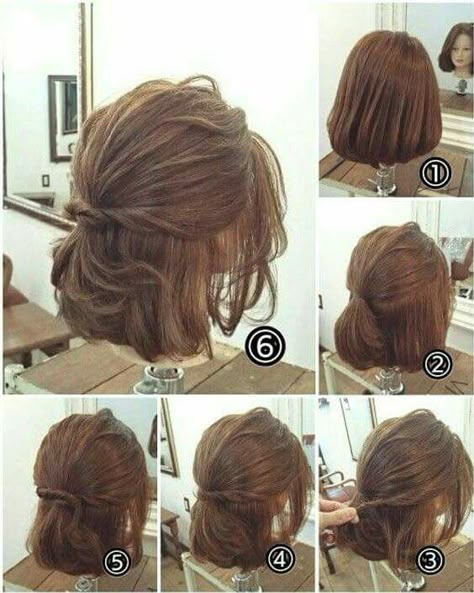 Bangs Hairstyles, Hair Inspiration Short, Medium Short Hair, Hair Bangs, Peinados Fáciles Para Cabello Corto, Short Hair Tutorial, Penteado Cabelo Curto, Cute Hairstyles For Short Hair, Short Hair Updo