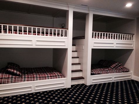 Bump Beds, Built In Bunk Beds, Bunker Bed, Bunk Room Ideas, Beds Ideas, Bunk Beds Built In, Built In Bunks, Bunk Rooms, Bunk Bed Designs