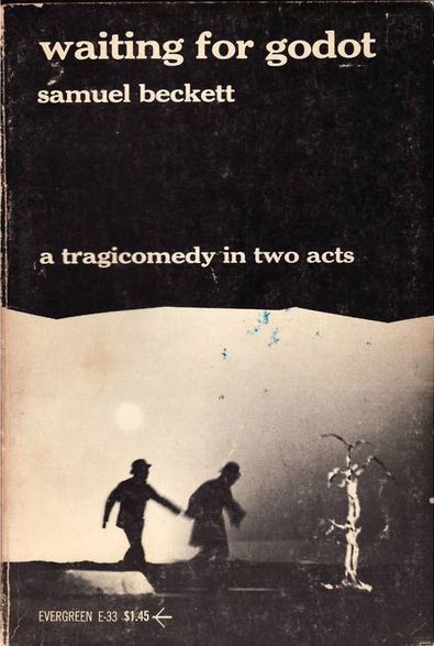 Waiting for Godot, by Samuel Beckett. Paperback. Grove Press, 1958 (?). Cover design by Roy Kuhlman. Photographer unknown. www.roykuhlman.com Waiting For Godot Poster, Waiting For Godot, Fail Better, Samuel Beckett, Marcel Proust, Polar Bears, Book Cover Art, Book Cover Design, Love Book