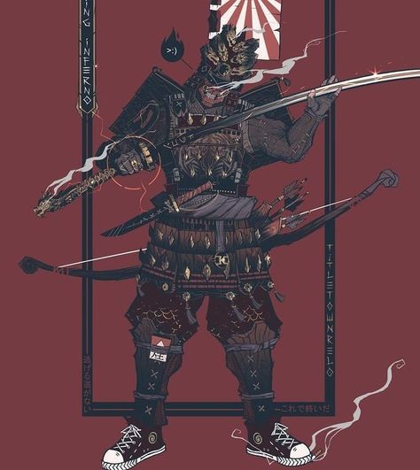 Tech Samurai, Warrior 1, Love Warriors, Ninja Art, Dead Man, Japanese Tattoo, Double Tap, Fantasy Art, Tap