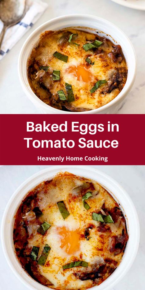 Egg In Tomato, Canned Stewed Tomatoes, Eggs In Tomato Sauce, Baked Egg Cups, Egg Cups Breakfast, Baked Egg, Egg Recipes For Breakfast, Stewed Tomatoes, Inflammatory Foods