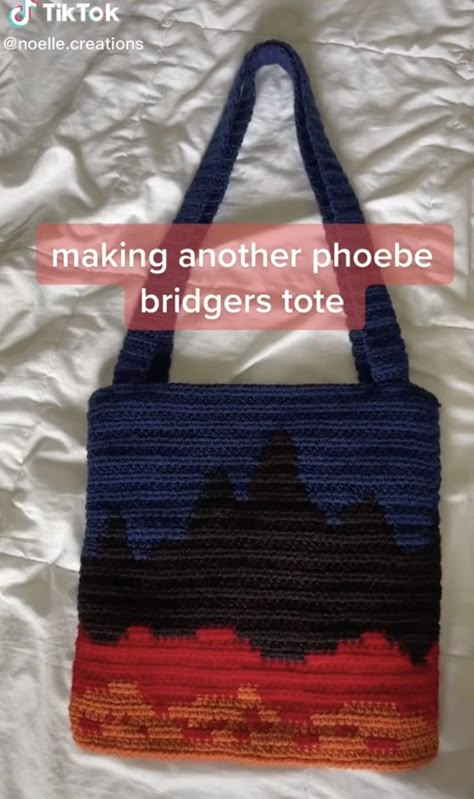 Punisher Crochet, Knitting Tote Bag, Pixel Crochet, Phoebe Bridgers, Crochet Tote Bag, Crochet Tapestry, Fun Crochet Projects, Crochet Tote, Tote Pattern