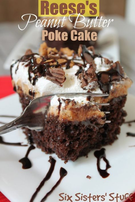 Peanut Butter Poke Cake, Dessert Sushi, Coconut Dessert, Poke Cake Recipes, Moist Cake, Brownie Desserts, Peanut Butter Desserts, Poke Cakes, Oreo Dessert