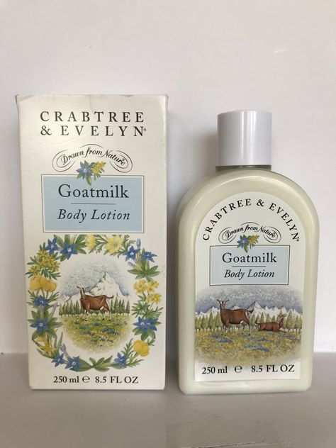 Vintage Crabtree And Evelyn, Crabtree And Evelyn Vintage, Body Lotion Aesthetic, Vintage Beauty Products, Lotion Aesthetic, Vintage Skincare, Vintage Boxes, Perfume Collection Fragrance, Crabtree & Evelyn