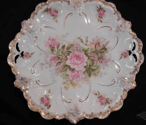 Nettie's Thrift Store Finds...on facebook Rs Prussia Porcelain, Rs Prussia, Porcelain Dishes, Dessert Aux Fruits, Pretty Dishes, Antique Dishes, Pretty China, Pretty Plates, Antique Plates