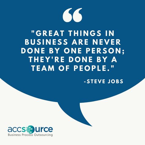 #TeamworkMakesTheDreamWork #BusinessSuccess #Collaboration #SteveJobsQuotes #team #business #people #success #work #innovativeleadership #stevejobs Success In Business, Business Process Outsourcing, Team Effort, Team Work, Surround Yourself, Achieve Success, Steve Jobs, Achieve Your Goals, Teamwork