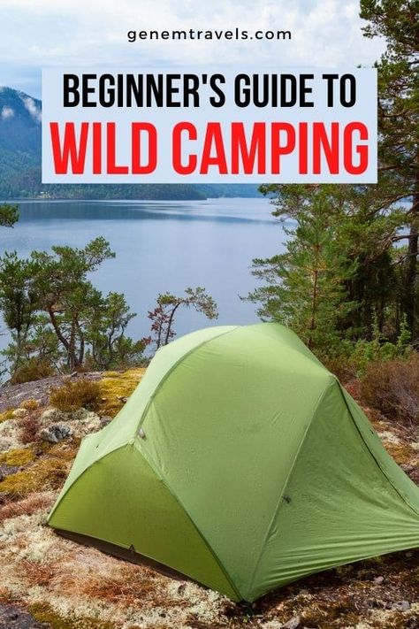 A Guide To Wild Camping For Beginners [+Checklist] - GENEM Travels Camping Life Quotes, Campfire Food Ideas, Rv Storage Ideas, How To Camp, Pack For Travel, Camping For Beginners, Camping Food Ideas, Camper Van Life, Camper Hacks