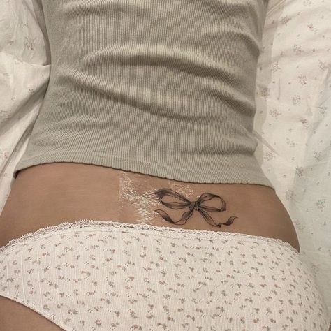 Cute Tats, Ribbon Tattoos, Bow Tattoo, Cute Little Tattoos, Dainty Tattoos, Girly Tattoos, Little Tattoos, Piercing Tattoo, Mini Tattoos