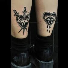 traditional style heart tattoo on legs – EntertainmentMesh Tattoo Calf, Traditional Heart Tattoos, Traditional Black Tattoo, Tattoo Girls, Traditional Tattoo Design, E Tattoo, Knee Tattoo, Calf Tattoo, Up Tattoos