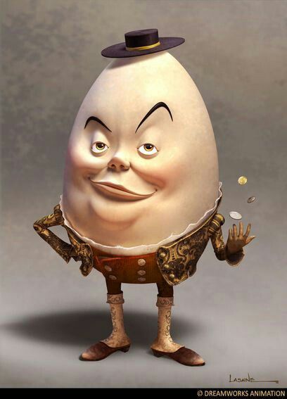 Toen ik voor het blog op zoek ging naar een coverafbeelding, zag ik een cover met daarop letterlijk een gouden ei. Ik moest onmiddellijk denken aan het verhaal van de gans met haar gouden eieren en Humpty Dumpty... Humpty Dumpty, An Egg, Egg, Boots, Glass, Art