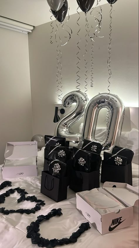 pretty & unique. follow for more content. 20 Birthday Boyfriend Ideas, Gifts To Surprise Boyfriend, His 18th Birthday Ideas, Men Birthday Ideas Husband, Set Up For Boyfriend Birthday, 30 Birthday Ideas For Husband, Boyfriends 20th Birthday Gift Ideas, 20 Birthday Boyfriend, 20th Birthday Ideas For Boyfriend