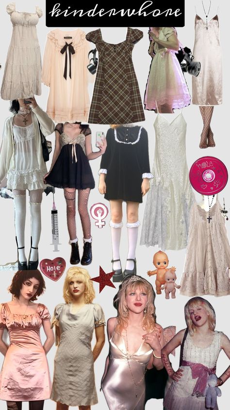 #kinderwhre #90sfashion Kinderwhore 90s Riot Grrrl, Kinderwhore 90s Riot Grrrl Outfit, Kinderwhore 90s Riot Grrrl Aesthetic, Riot Grrrl Aesthetic Outfits, Kinderwhore 90s Riot Grrrl Style, Felicia Core, Kerri Core, Madeline Core, Riot Grrrl Aesthetic