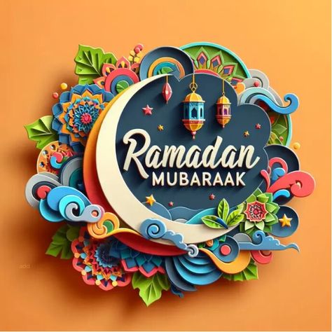 Ramadan Kareem greeting card template Ramadan Logo, Ramadhan Decor, Ramadan Wishes, Happy Eid Al Adha, Ramadan Greetings, Eid Mubarak Greetings, Eid Cards, Journal Books, Ramadan Crafts