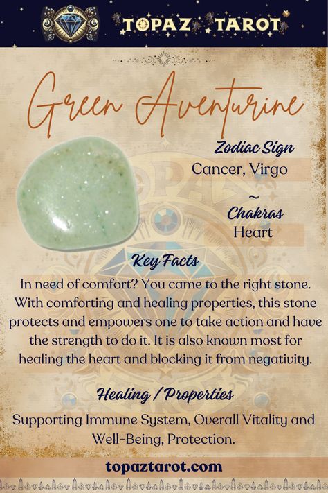 Step into the soothing embrace of Green Aventurine🍃 
✨Let its gentle energy guide you towards growth, prosperity, and abundance. Embrace the journey of transformation with courage and optimism. #thetopaztarot #topaztarotcrystals #crystals #GreenAventurine #CrystalHealing #crystallove #crystalwonders #CrystalEnergy #Abundance Aventurine Meaning, Crystal Magick, Green Aventurine Stone, Prosperity And Abundance, Green Aventurine Crystal, Aventurine Crystal, Aventurine Stone, Embrace The Journey, Crystal Therapy