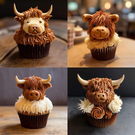 I don't know who I have in my life that can do this but I need these for my birthday please💜 June 11th. K? Thanks💜 Cow Birthday Cake, Cow Food, Cow Cupcakes, Farm Animal Cupcakes, Cow Cake, Cow Cakes, I Love Cows, Farm Cake, Cupcake Cake Designs