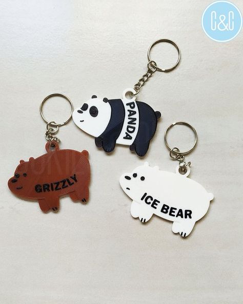 Bear Bears, We Bare Bears Wallpapers, 3 Bears, Ice Bear, Bear Character, Ice Bears, We Bear, Keychain Bag, Bare Bears