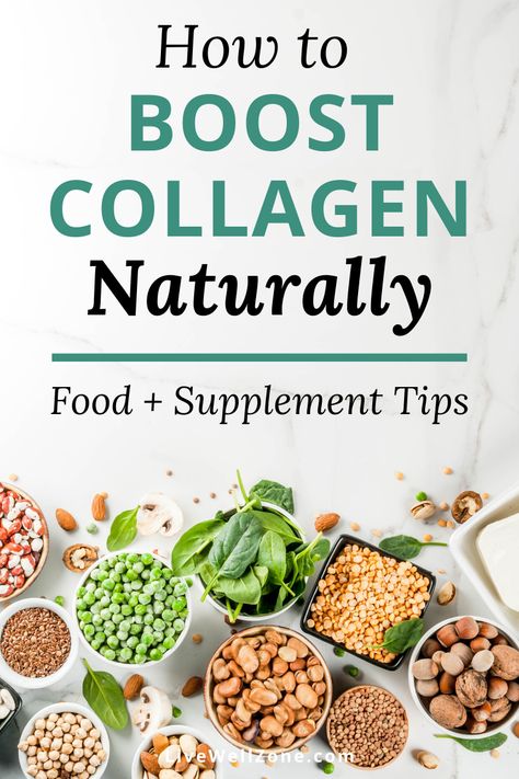 What's the link between collagen and hormones? Well, collagen is a must for gut health. And the gut plays a key role in hormone production, as well as in hormone detoxification. Collagen can also help with hormonal imbalance symptoms related to dry skin, nails and hair. You can easily add collagen to your hormone balance diet by adding it to a hormone balancing smoothie. Use the tips in this post to increase collagen production so that you can then balance your hormones naturally. Collagen Boosting Foods, Collagen Rich Foods, Health Benefits Of Collagen, What Is Collagen, Collagen Recipes, Collagen Benefits, Boost Collagen, Collagen Supplements, Healthy Joints