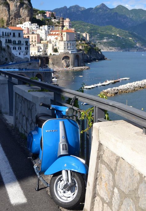 Beautiful shot from Atrani, Italy! #atrani #italy #amalficoast #travel #photography Vespa In Italy, Atrani Italy, Italy Pictures, Best Of Italy, Trip To Italy, Vespa Vintage, Italian Beauty, Italy Tours, Visit Italy