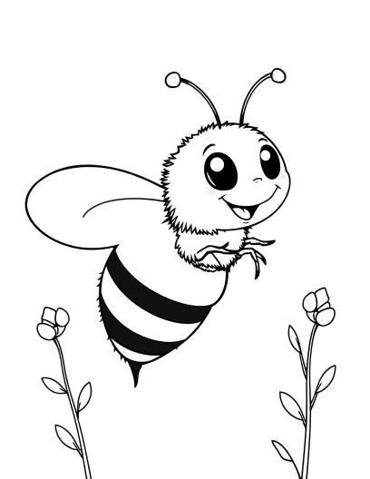 Bee-utiful coloring pages for you! 🐝 Our coloring pages feature these busy and important insects in various scenes and poses. Click to explore and start coloring today! 🎨 Bee Clip Art, Bee Outline, Bee Coloring, Bee Template, Clip Art Black And White, Black And White Clipart, Bee Utiful, Bee Printables, Bee Coloring Pages