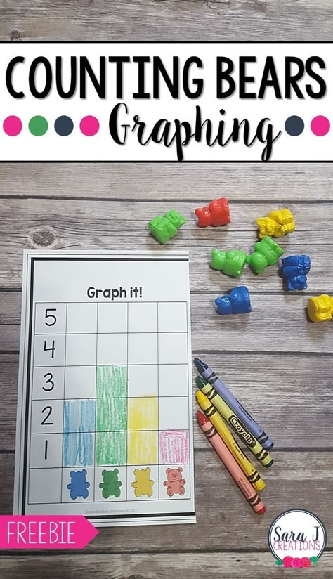 Graphing Kindergarten, Counting Bears, Counting Activity, Prek Math, Graphing Activities, Kindergarten Math Activities, Numbers Preschool, Counting Activities, Math Activities Preschool