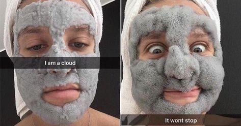 People are going mad for a new face mask that turns your face into a bubble cloud Carbonated Bubble Clay Mask, Bubble Face Mask, Bubble Face, Bubble Mask, Aesthetic Selfie, Mask Aesthetic, Clay Face Mask, Charcoal Mask, Clay Faces