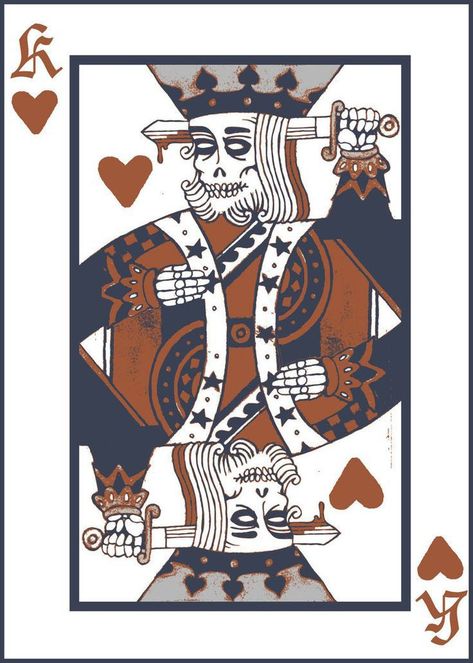 Playing Cards Suits, Card Soldiers, Her King His Queen, Poker King, Art Playing Cards, Aries Constellation Tattoo, Vegas Tattoo, Tattoo Art Ideas, Playing Card Art