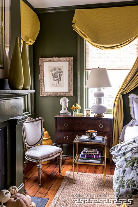 Melanie Turner, TRADITIONAL HOME SAVANNAH DESIGNER SHOWHOUSE Melanie Turner, Melanie Turner Interiors, Tropical Colonial, Jungle Decor, Green Room, Well Decor, Traditional Home, Interior Design Portfolio, Dresser As Nightstand