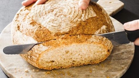 Wheat Berry Bread Recipe, Wheat Berry Bread, Berry Bread, Rolls Bread, Homemade Bread Recipe, Wheat Berry, Homemade Flour, Rustic Bread, Wheat Berries