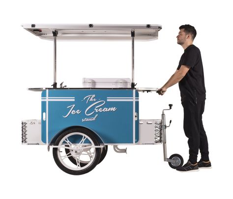 Ice Cream Vending Cart Mobile Kiosk, Gelato Cart, Vendor Cart, Food Bike, Bike Food, Bike Cart, Human Element, Coffee Bike, Food Cart Design