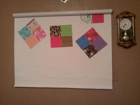 Quilt Design Wall Diy, Quilting Design Wall, How To Make A Quilt Design Wall, How To Make A Design Board For Quilting, Portable Quilt Design Wall, Design Wall For Quilting, Roll Up Design Wall For Quilting, How To Make A Sleeve To Hang A Quilt, Quilting Organization