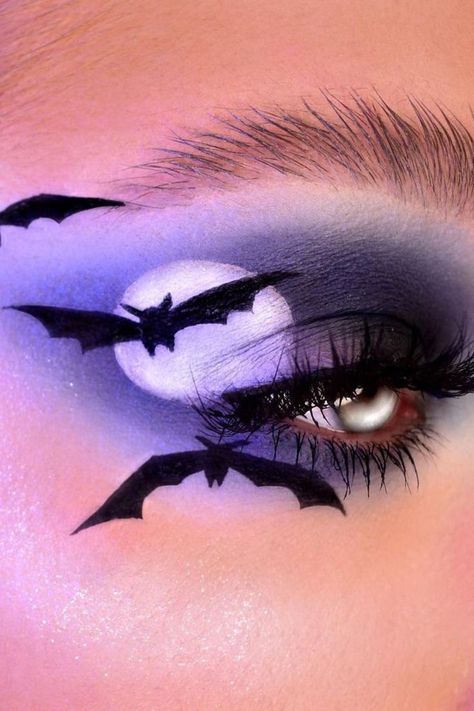 Halloween Eyeshadow, Pelottava Halloween, Creative Halloween Makeup, Halloweenský Makeup, Halloween Make-up Looks, Holloween Makeup, Cute Halloween Makeup, Halloween Makeup Pretty, Cool Halloween Makeup