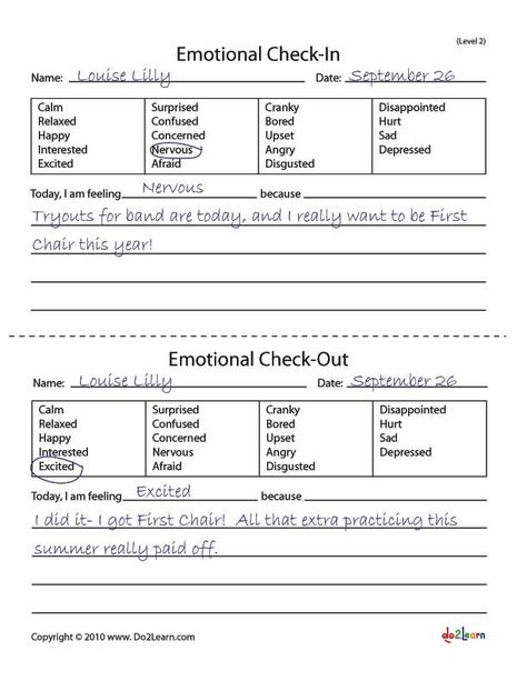 Emotional check-in and check-out sheets Feelings Check In Worksheet, Sel Check In Questions, Check In Check Out Forms Elementary, Check In Check Out Forms, Check In Check Out, Communication Cards, Fetal Alcohol, Middle School Counseling, Individual Counseling