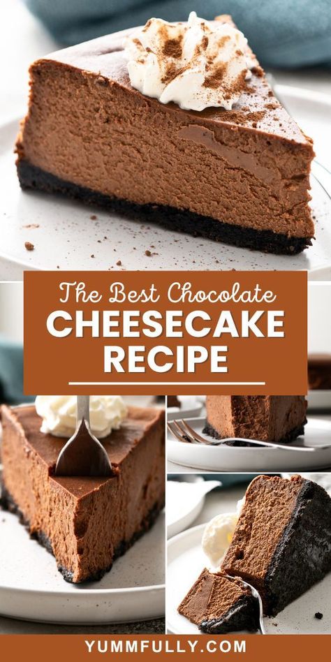 Satisfy your chocolate cravings with a flavorful chocolate cheesecake, where velvety cocoa-infused cheesecake meets a decadent chocolate crust. Ready to explore more delectable desserts? Click here for a variety of mouthwatering recipes that will sweeten your day and delight your taste buds. Chocolate Cheesecake Recipe Easy, Cheesecake Recipe Easy, Best Coconut Cake Recipe, Best Chocolate Cheesecake, Chocolate Cheesecake Recipe, Craving Sweets, Coconut Cake Recipe, Chocolate Cheesecake Recipes, Chocolate Crust