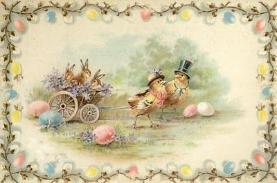 Victorian Easter, Vintage Easter Postcards, Easter Graphics, Vintage Easter Cards, Vintage Dragonfly, Easter Postcards, Easter Images, Easter Pictures, Easter Parade