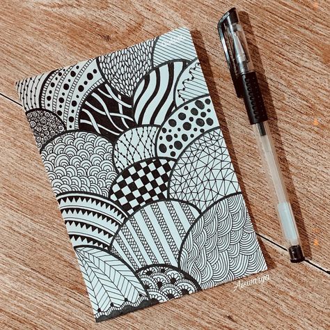 Doodle Patterns Easy, Zendoodle Art, Doodle Art For Beginners, Doddle Art, Easy Mandala, Zen Doodle Patterns, Easy Mandala Drawing, Desain Buklet, Mandala Art Therapy