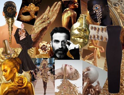 Daniel Roseberry Schiaparelli, Daniel Roseberry, Store Inspiration, Fashion Student, Elsa Schiaparelli, My Idea, Gold Bag, Fashion Collage, Fashion Marketing