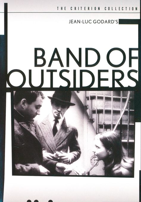 Band of Outsiders (1964) Gangster Films, Criterion Collection, The Criterion Collection, French New Wave, Anna Karina, Jean Luc Godard, Band Of Outsiders, Foreign Film, Dvd Covers