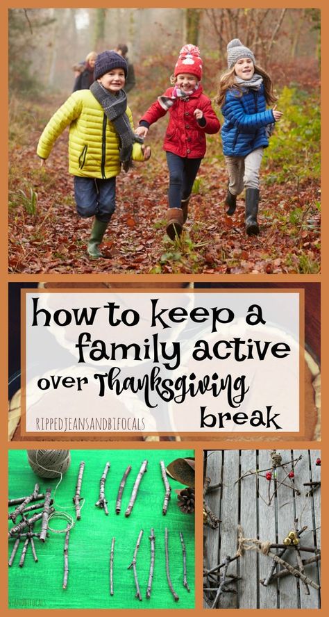 8 ways to keep your family active during Thanksgiving Break|Ripped Jeans and Bifocals Kids Activities Outdoor, School Outside, Family Activities Kindergarten, Outside Activities For Kids, Family Activities Preschool, Thanksgiving School, Activities Outdoor, No School, Thanksgiving Break