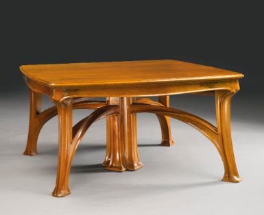 majorelle, louis dining table ||| furniture ||| sotheby's n08920lot6byp7en Art Nouveau Dining Table, Barcelona Furniture, Waterfall Furniture, Dining Table Furniture, Nouveau Furniture, Art Nouveau Furniture, Table Art, Art Nouveau Design, Art Deco Furniture