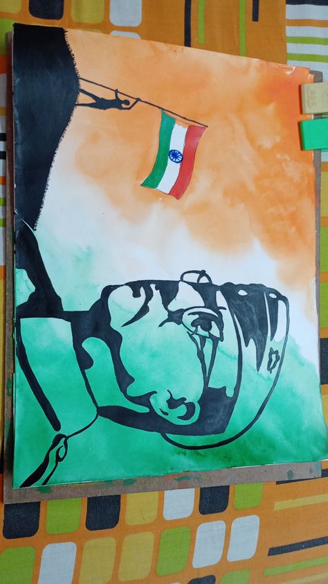 Easy Painting For Competition, 15th August Drawing Competition, Drawing On Veer Gatha, Republic Day Painting Competition, 15 Agustus India Drawing, 15 August Painting, 15 August Drawing For Kids, 15august Drawing, Independence Day Painting Competition